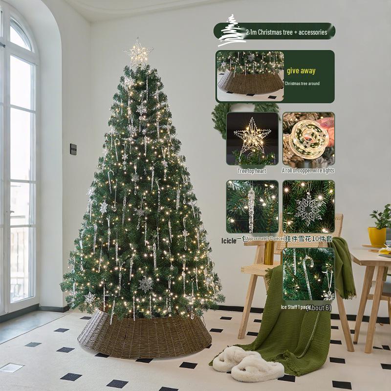 2025 Large High-End Christmas Tree DIY Living Room Decorations