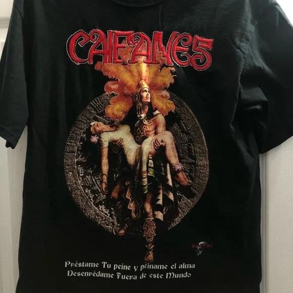 

Caifanes Black Short Sleeve Cotton T shirt Tops Tee Full Size S-4XL XL