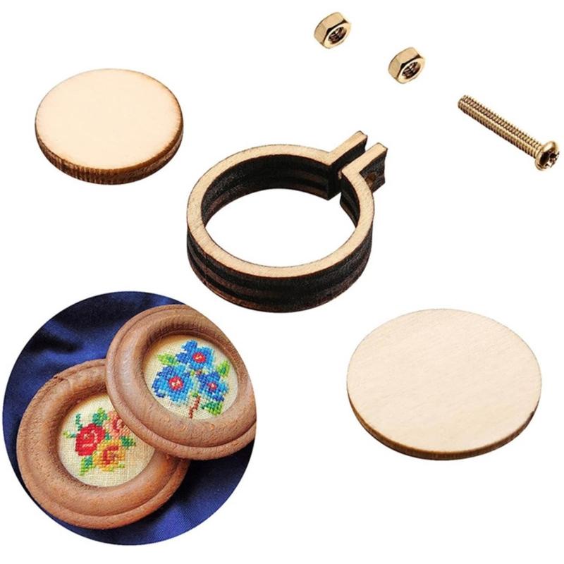 Mini Embroidery Hoop Rings for Different Kinds of Crafts Needle Art Fabric Paint