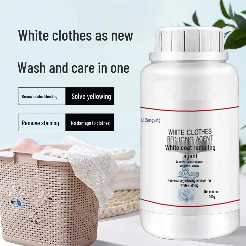 Restore White: Whitening Bleach Powder & Dye Remover for Clothes