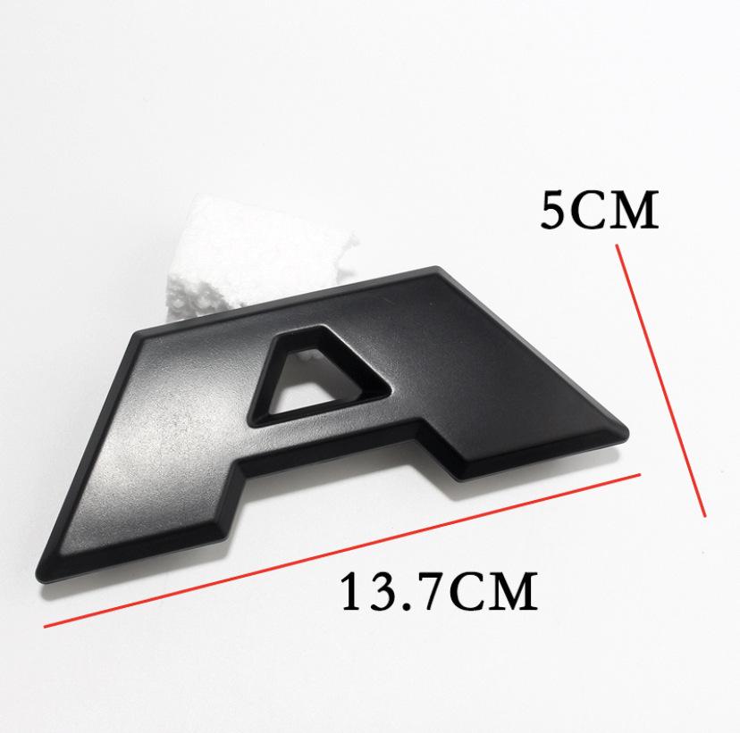 Black RAM Grille Badge for Dodge Ram Pickup: ABS Self-Adhesive Letter Decoration