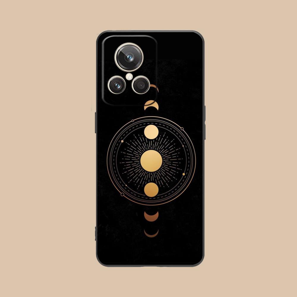 Sun Moon Mobile Cell Phone Case for Realme GT 8 Neo Pro C75 73 71 C67 65 C55 53 C35 31 C20 15 Colorful Printing Cover Cellphones