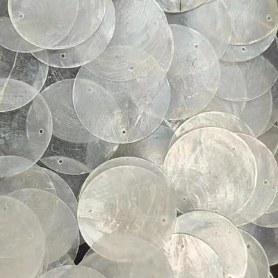 Indonesia Natural Abalone Seashell Mica Slices for DIY Crafts, Lighting, Wind Chimes, and Decorations