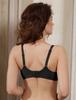 DOBREVA Inbarely Plus with Molded Thin and Solid with Underwire Bra, Black, F80, Cups, Cups, Non-Slip, Color,