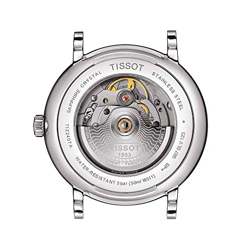 TISSOT Carson Uhr mit Armband und silbernem Zifferblatt, T1224071103300, Herren, Offiziell importiert