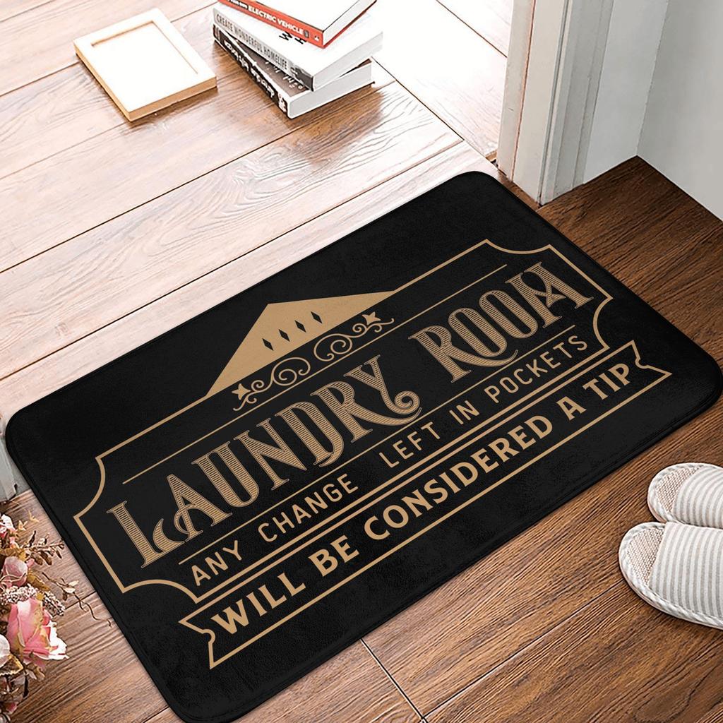 Laundry Room Front Door Mat Anti-Slip Indoor Quick Dry Doormat Living Room Entrance Rug Carpet