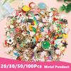 Směs stylů 20-100 ks přívěsků pro výrobu šperků Zlatý smaltovaný přívěsek Pro DIY výrobu šperků Ručně vyráběné doplňky ke šperkům