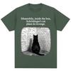 Schrodinger Cat Funny Physics Science Graphic T Shirts Unisex Unisex Vintage Fashion Short Sleeve Oversized Cotton Casual TShirts