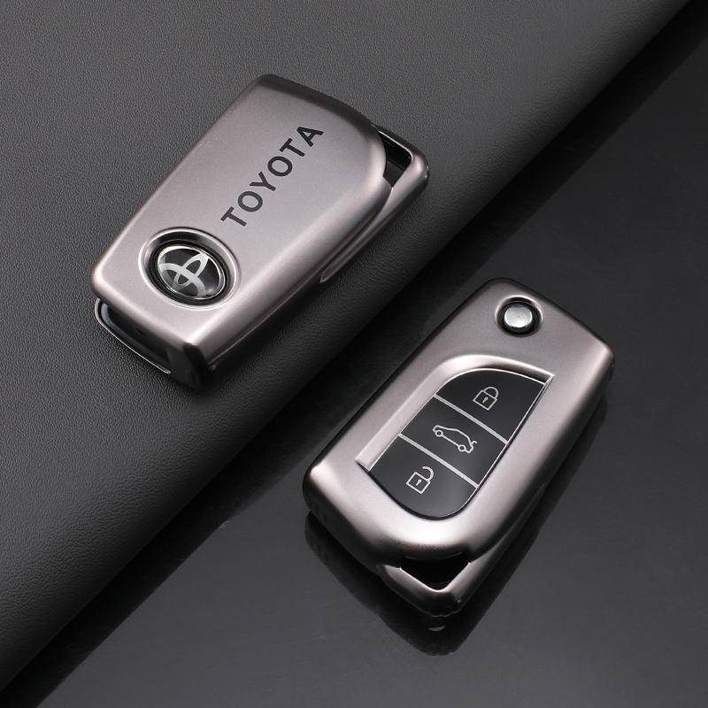 Car Key Cover Case Shell For Toyota Auris Corolla Avensis Verso Yaris Aygo Scion TC IM Camry RAV4 Forturner Hilux Accessories VW9