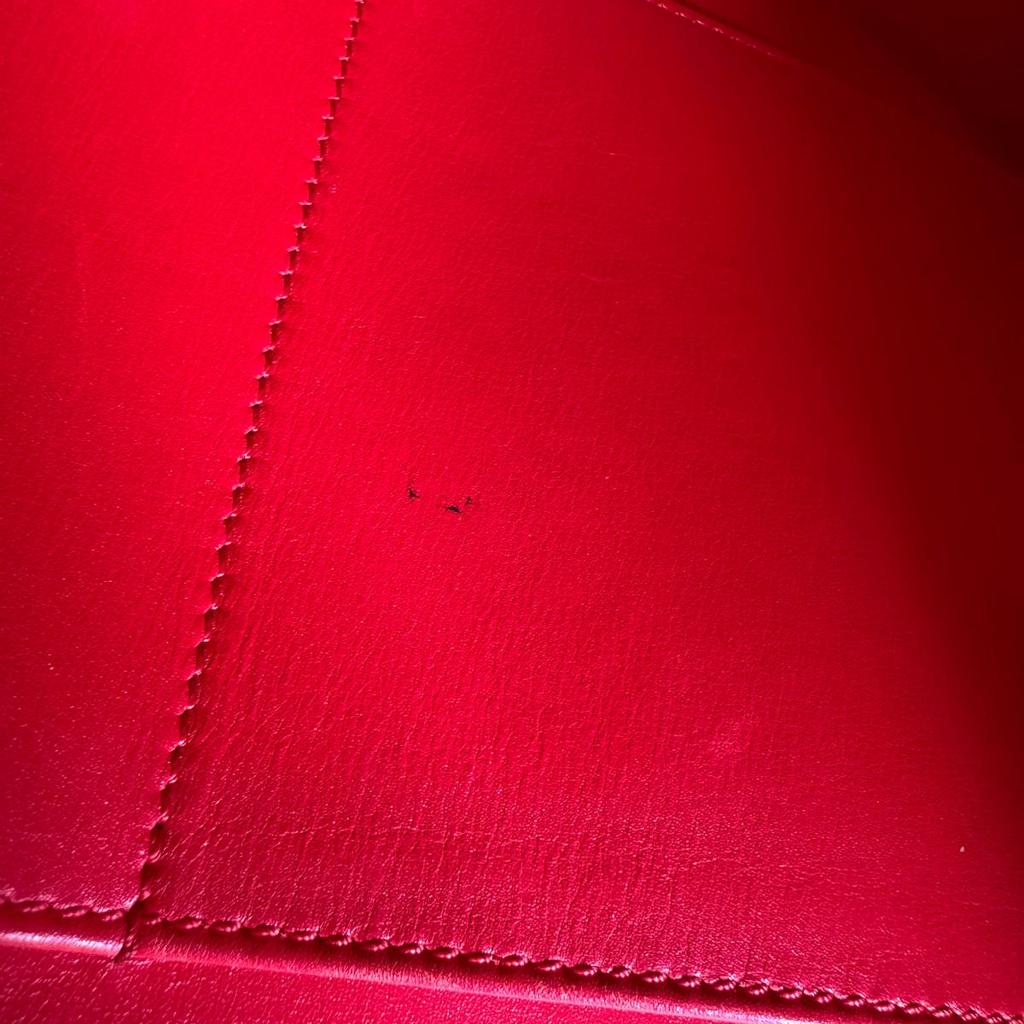 LOUIS VUITTON City Steamer PM Handbag Calfskin Red Women M53029 Used