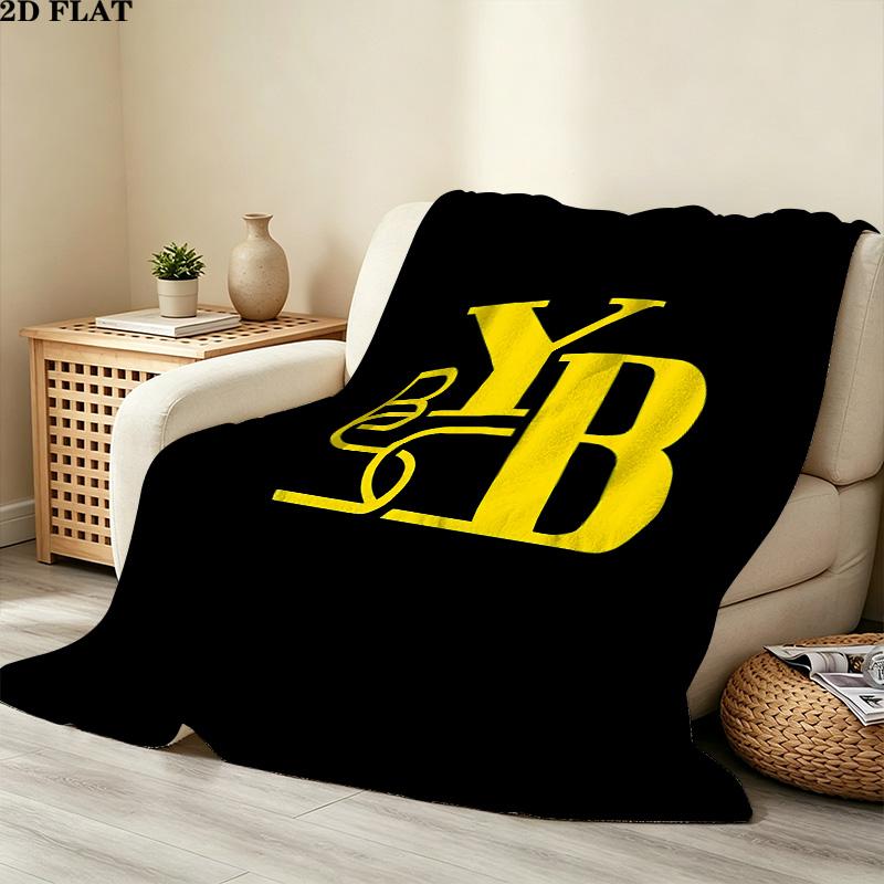 1PC Bsc Young Patterned Flannel Blanket Suitable For All Seasons For Home Decor Warmth And Comfort Gifts Holiday Present