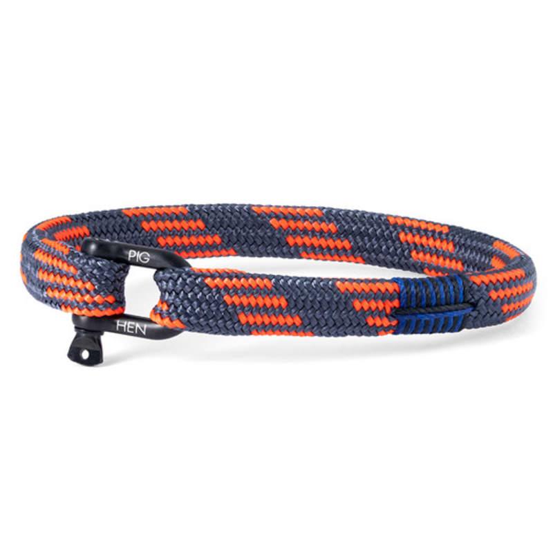 PIG & HEN Vicious Big Bracelet - Slate Gray X Radiant Orange X Black