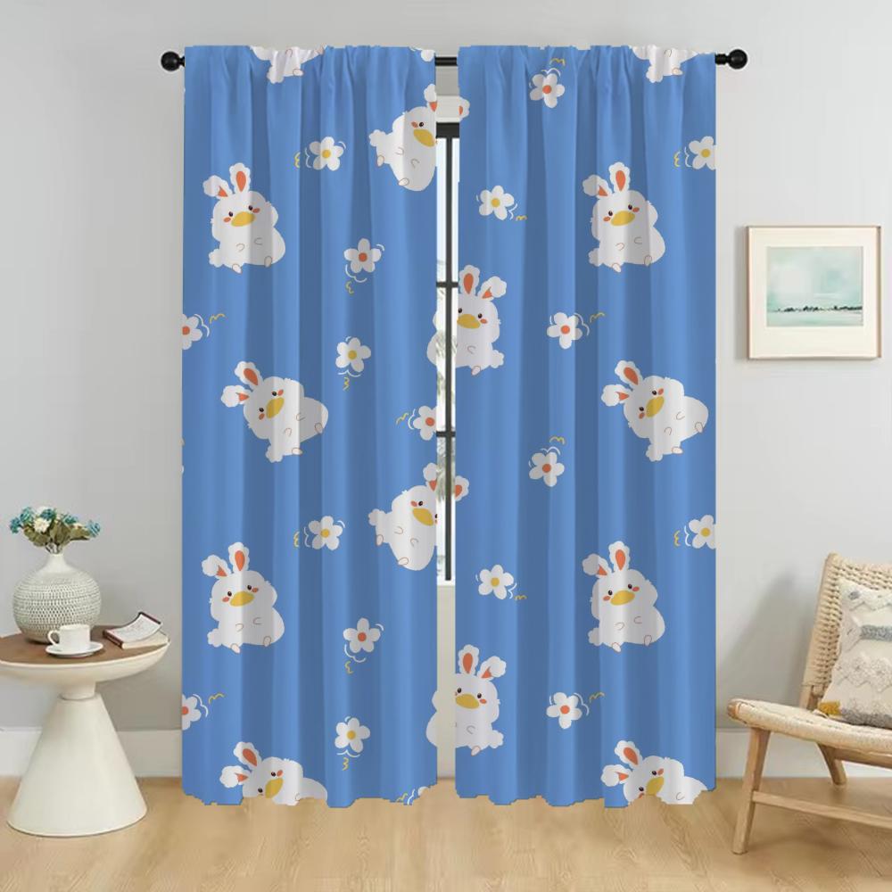 

Кролик Хэллоуин украшения противомоскитные шторы для гостиной шторы тюль для спальни перегородки шторы 2 шт W50xH70cmx2pcs-CL