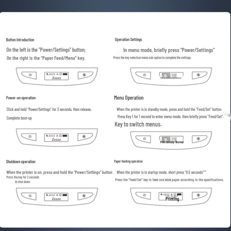 Urovo K329 Portable Thermal Label Printer