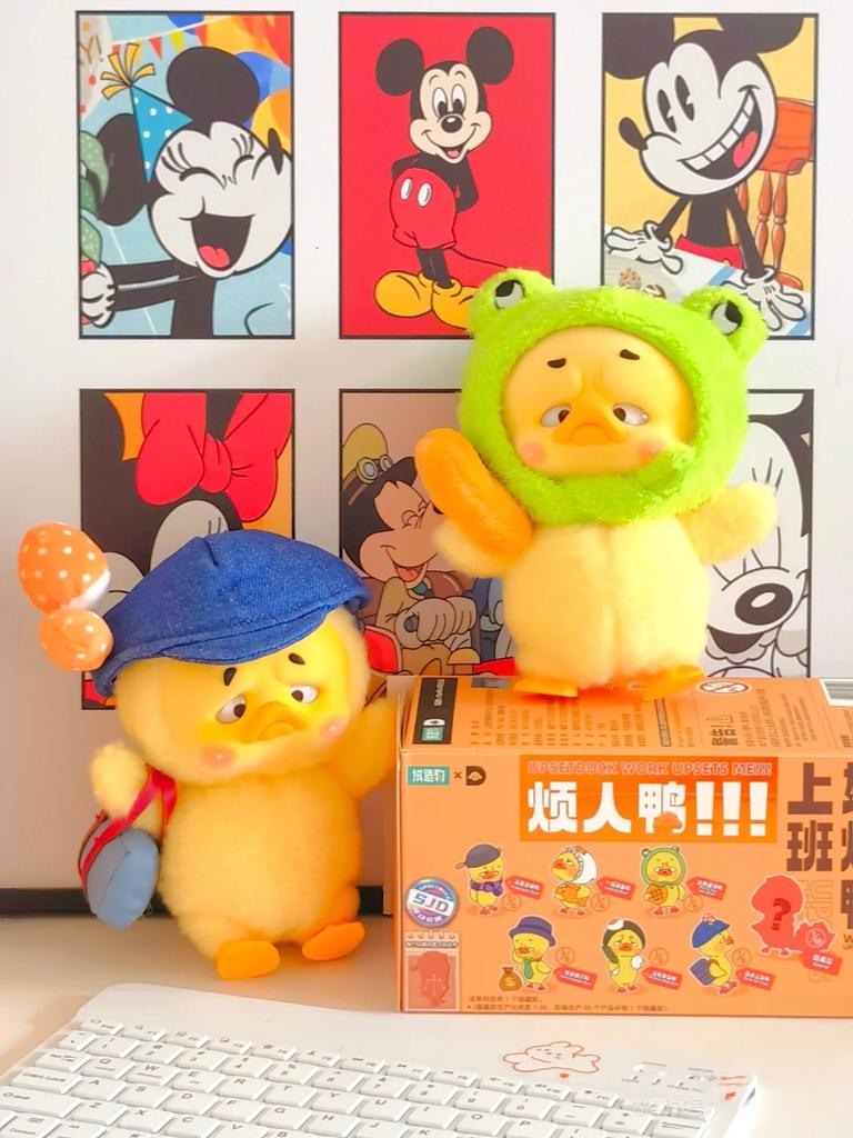2024 Upsetduck Cute Duck Series Plush Doll Toys Kawaii Action Figure Model Dolls Toys Surprise Gifts Girl