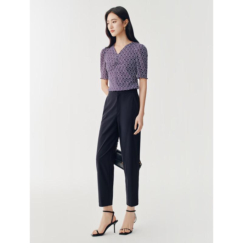 JUZUI Women's Professional Slim Fit Tapered Ankle Pants