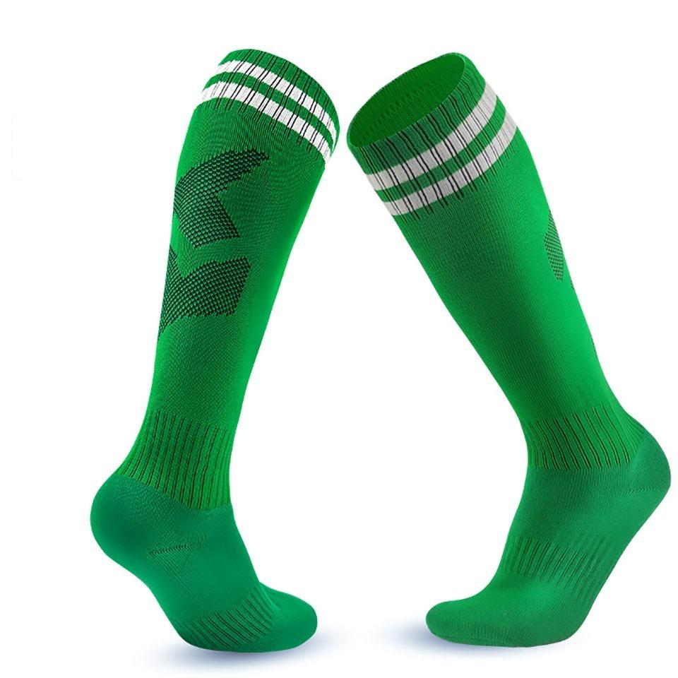 Loogdeel Kids Youth Adult Soccer Socks Stripe Knee High Softball Baseball Sports Socks Breathable Football Socks for Men Women
