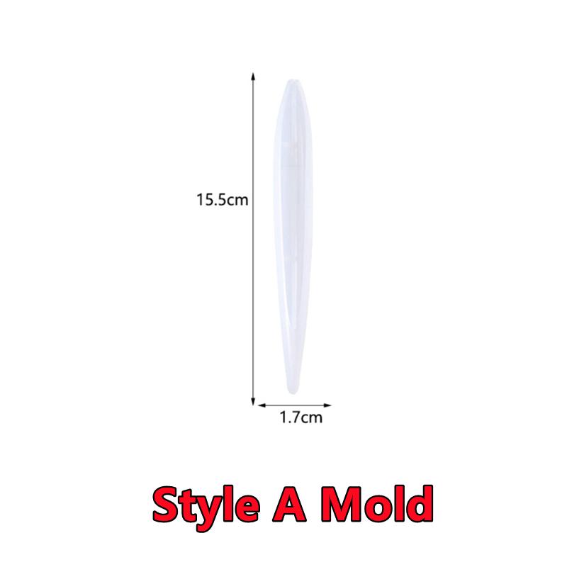 New Transparent Pen Silicone Mold Set DIY Ballpoint Pen Molds Epoxy Resin Mold for Jewelry Casting Transparent Pen Holder Making