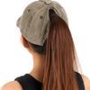 1 Stück Retro Gewaschene Baseballkappe mit Stickerei eines kleinen Herzens für den Pferdeschwanz für Damen, Verstellbare Damen-Kappe für den täglichen Gebrauch im Freien