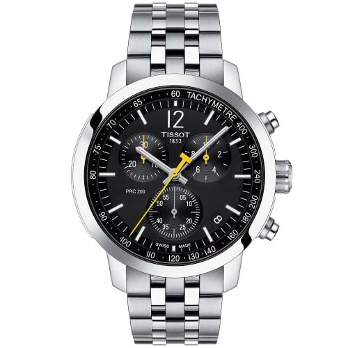 

Чоловічий хронограф Tissot PRC 200, Чорний циферблат, Браслет, T1144171105700, Офіційно імпортовано