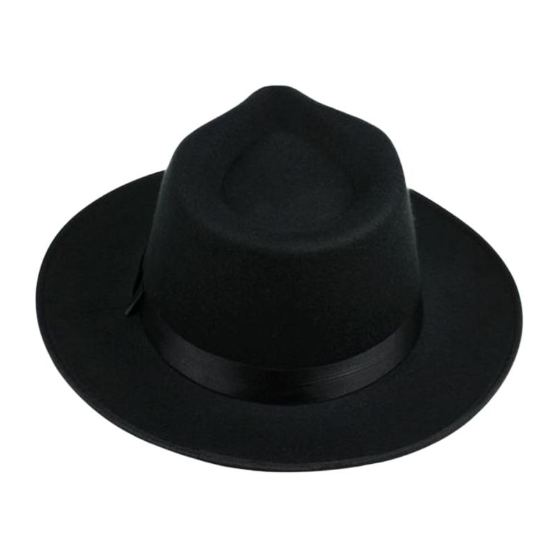 Upstore Cappello Fedora Donna Tesa Larga: Feltro Morbido Con Fibbia, Regolabile, Per Matrimoni E Chiesa