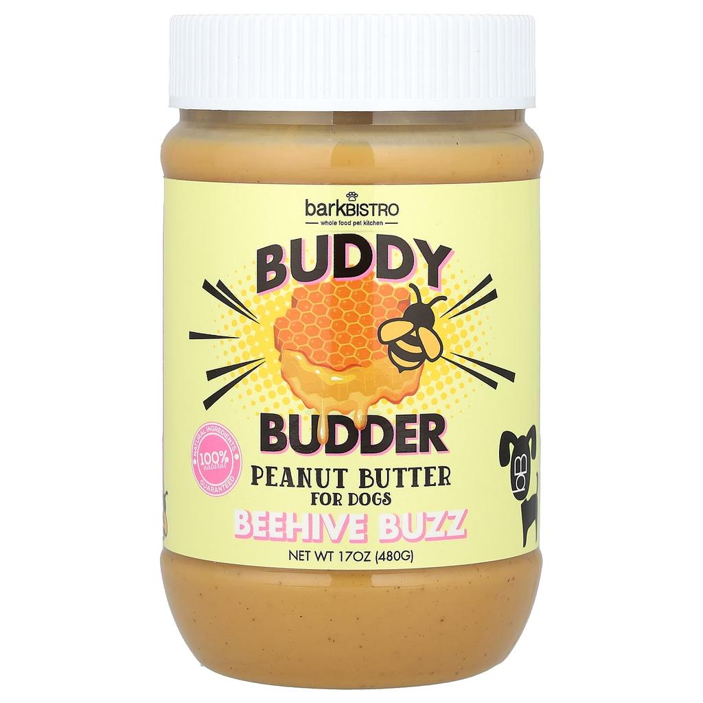 Bark Bistro, Buddy Budder, Peanut Butter, For Dogs, Beehive Bizz, 17 oz (480 g)