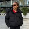 Padded jacket women's year winter European and American new padded jacket loose padded jacket short hooded padded jacket
