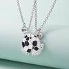 Magnetic Best Friends Football Necklace Set - Alloy Clavicle Chain for Couples