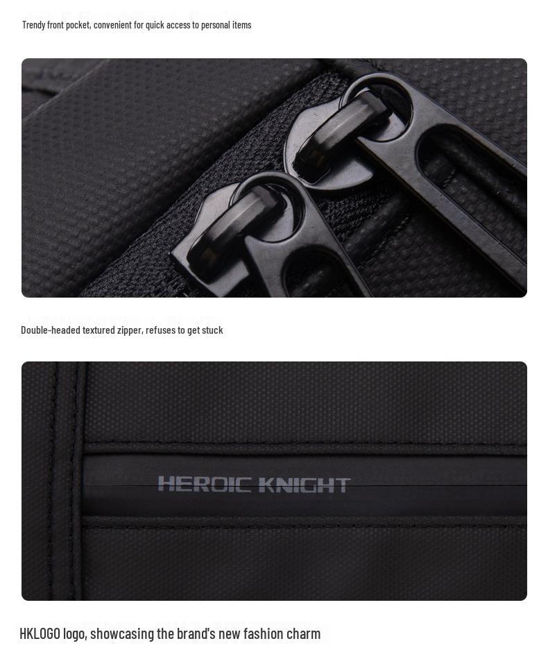 Ultra-Thin 15.6-inch Laptop Business Backpack - Durable Oxford Cloth for Daily Commute