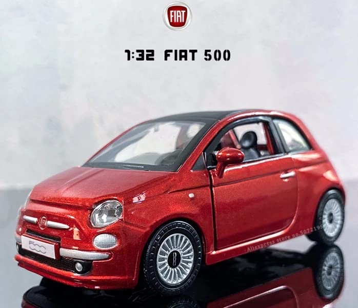 Bburago Fiat 500 Diecast Auto Maßstab FIAT NUOVA 2007 1/32 (rot) [Gebraucht]