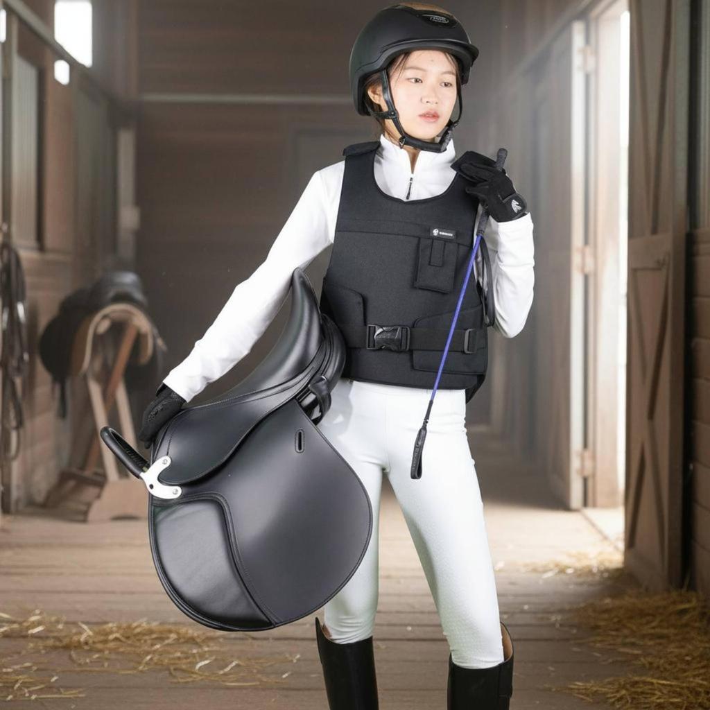 Padded Riding Body Protector Adjustable Fit Horse for Adults