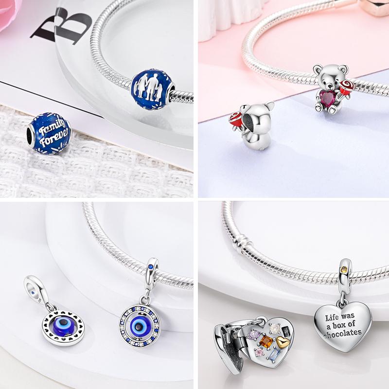 Blue Zirco Pet Cat Owl Charms Beads Copper Sea Turtle Tree Of Life Fit Original Bracelet Women Interest Diy Jewelry