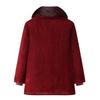 Winter Velvet-Lined Cotton Jacket with Fur Collar for Middle-Aged and Elderly Women – Embroidered Pockets