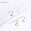 50/100pcs/Lot 18K Gold Plated Earring Hooks,Brass Metal EarWires Ear Hook For Earring Making Findings,Earrings Accessories