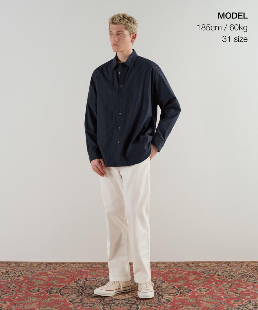 Musinsa Standard [City Workers] Tapered Cotton Pants [Off-White]