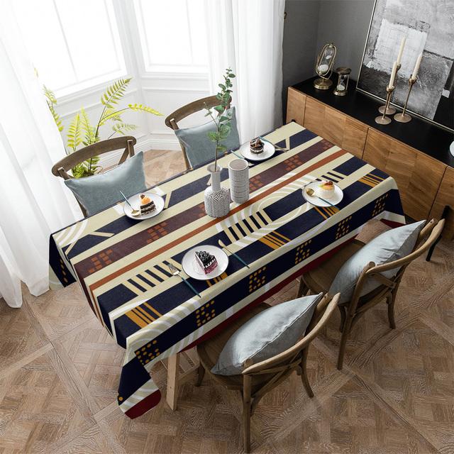 Newspaper English Letters Retro Waterproof Tablecloth Wedding Decor Table Runner Coffee Dinning Decor Table Cover