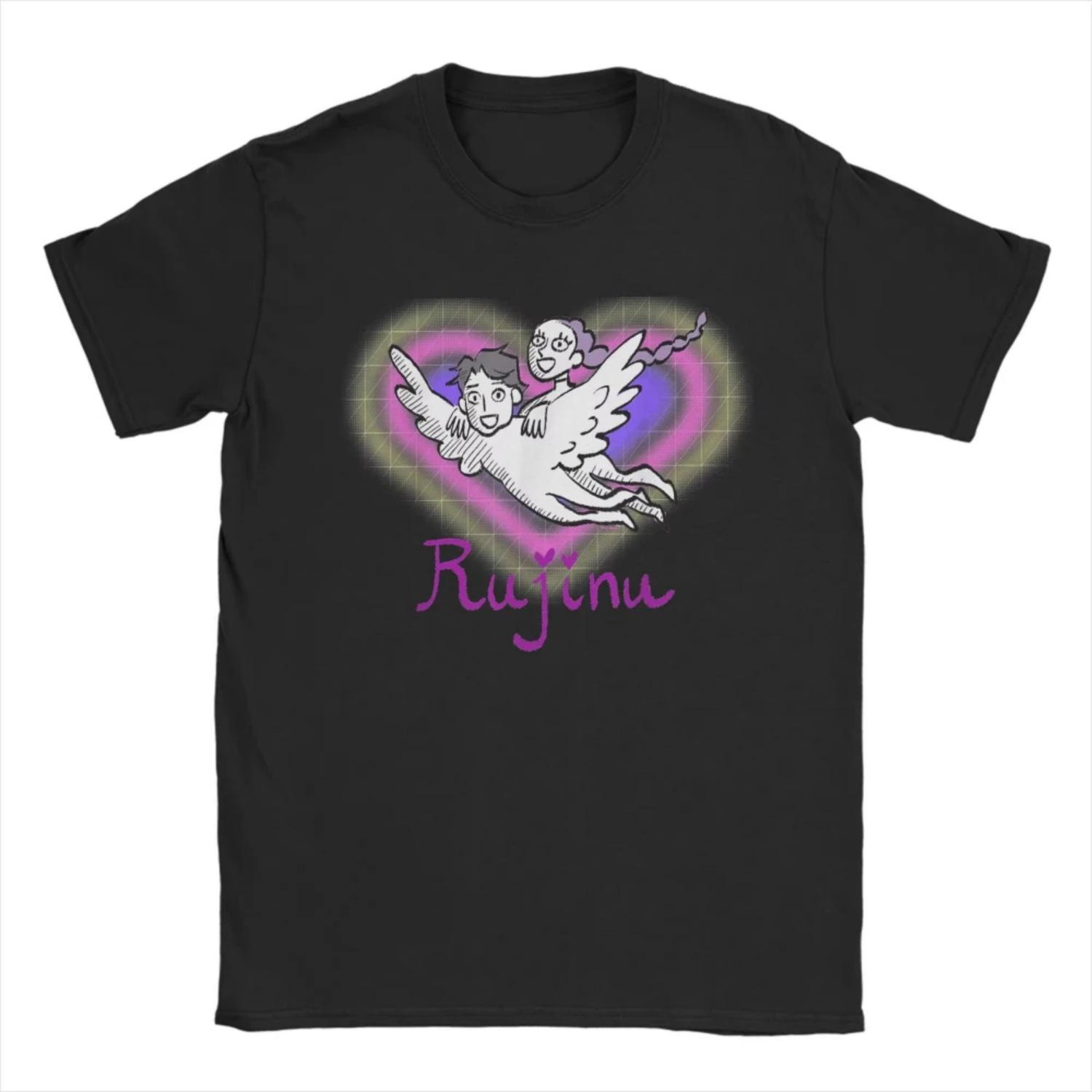 Funny Kpop Demons Rujinu Design Hunters T-Shirt Crew Neck Cotton T Shirts Rumi Short Sleeve Tee Shirt Summer Clothing S чёрный