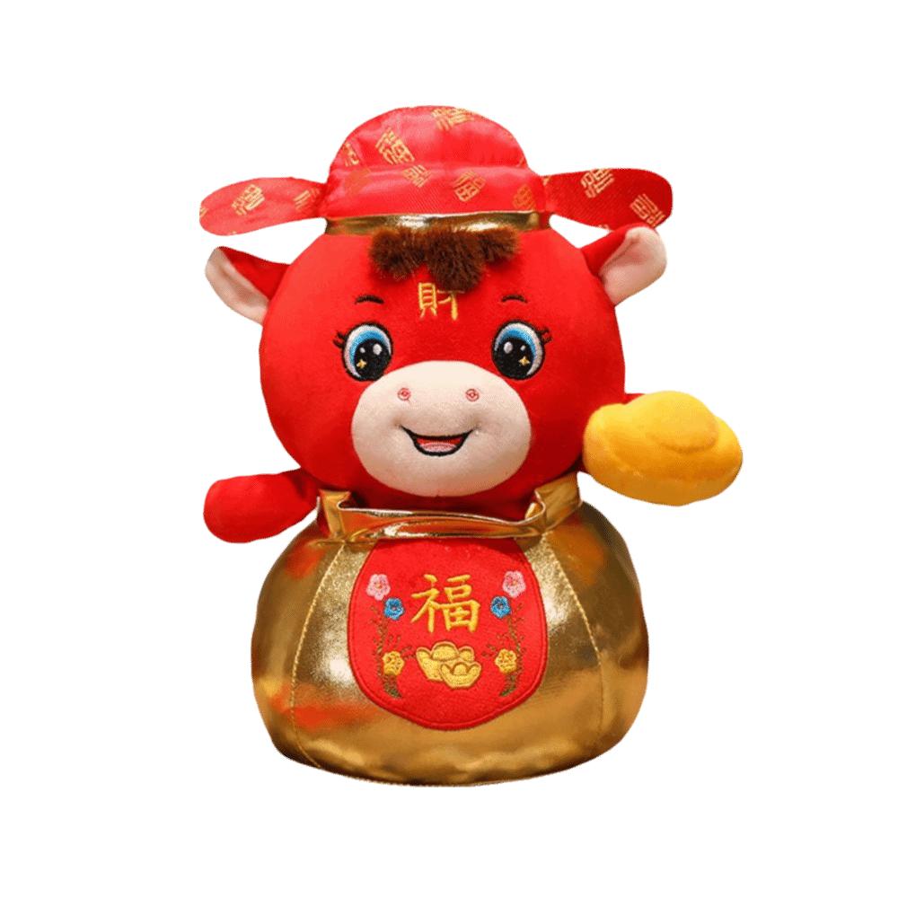 Lucky Chinese Zodiac Horse Doll 18/25/30cm Pony Plush Doll Funny New Year Mascot  New Year