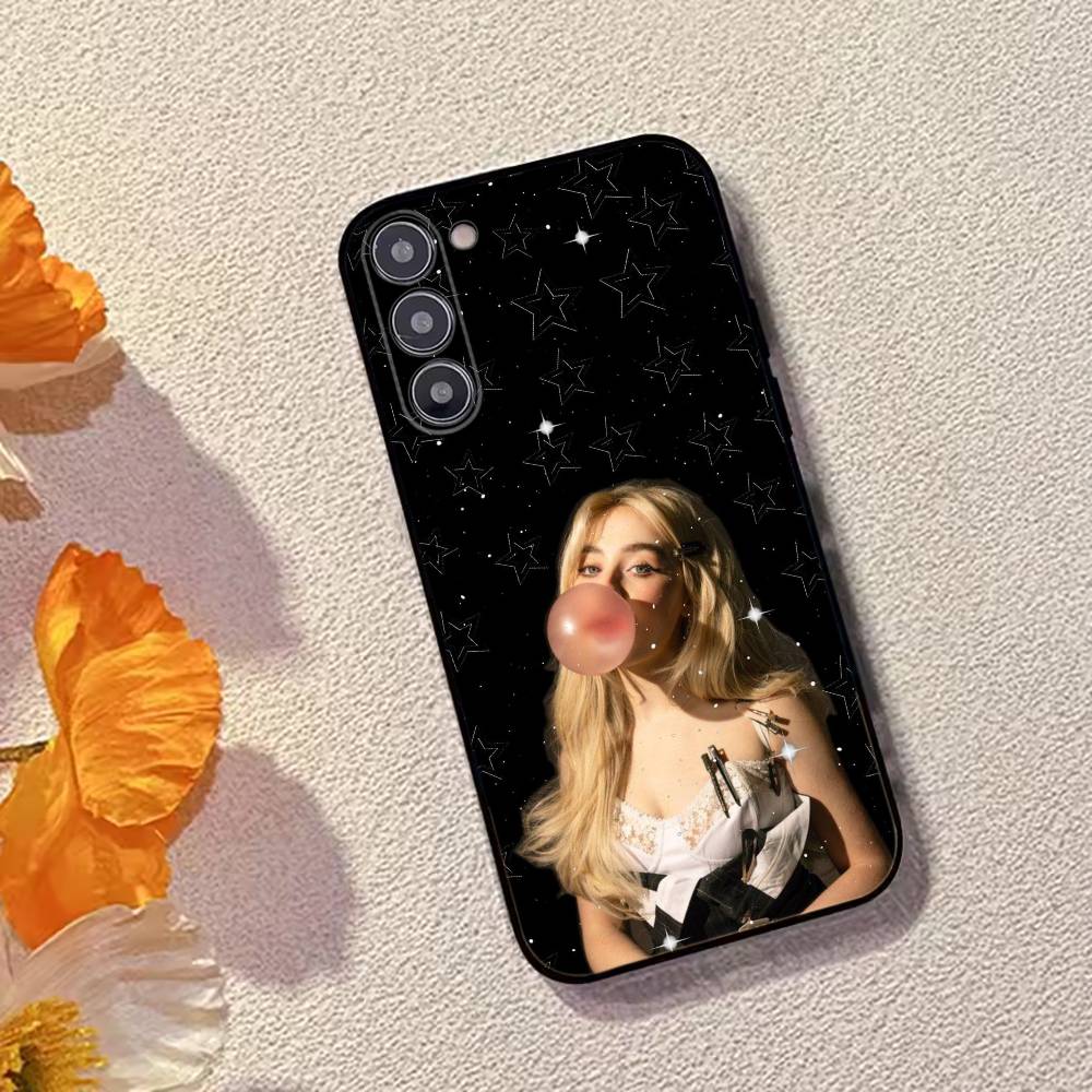 S-Sabrina C-Carpenter Singer Phone Case For Samsung Galaxy A73,A72,A71,A70,A53,A52,A51,Others Soft Black Cover