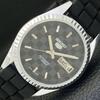 REFURBISHED SEIKO 5 AUTOMATIC MENS WATCH JAPAN MADE BLACK DIAL CUSTOM A440018-2 QV90-a440018