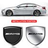 1Pcs 3D Metal Auto Door Shield Emblem Car Body Badge Sticker Styling For Mercedes Benz AMG GLE GLS GLC CLA GLB ML W204 W206 W205 W212 W203