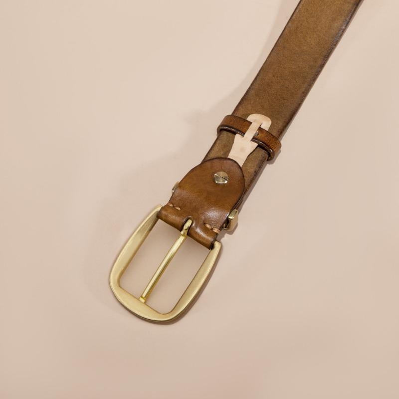 New First-layer Men's Leather Pin Buckle Men's Cowhide Casual Retro Belt