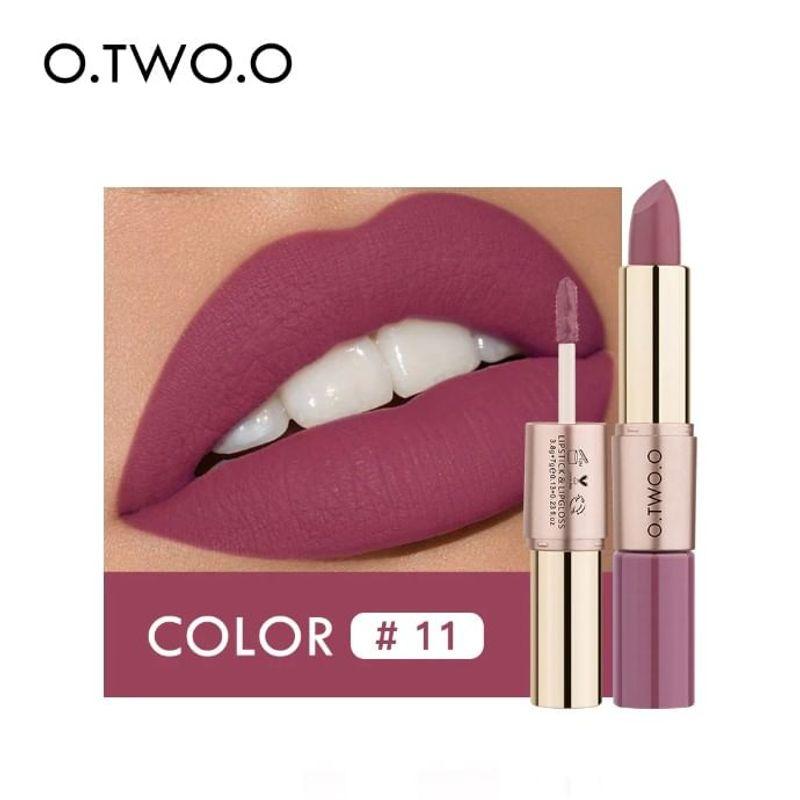 O.TWO.O - 2 in 1 Matte Liquid Lipstick - 4 Colours