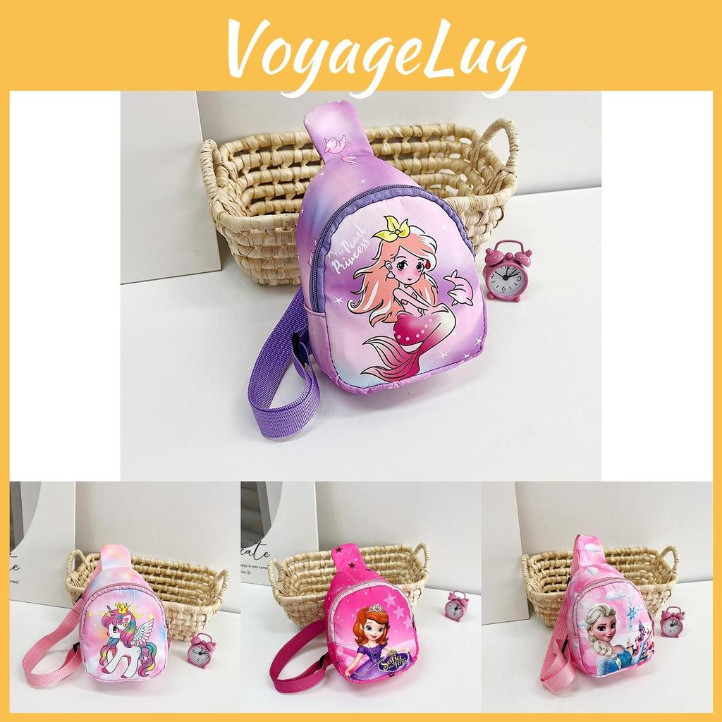 Chic Unicorn And Mermaid Crossbody Bag With Durable Nylon For Daily Use