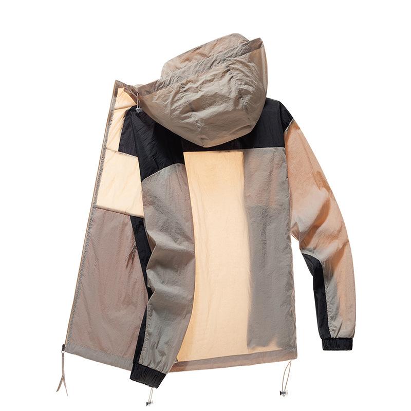 

Защита от УФ-лучей Дышащая одежда от солнца Весна и лето Одежда для кожи для улицы Мужская одежда от солнца Ультратонкая одежда от солнца 3XL