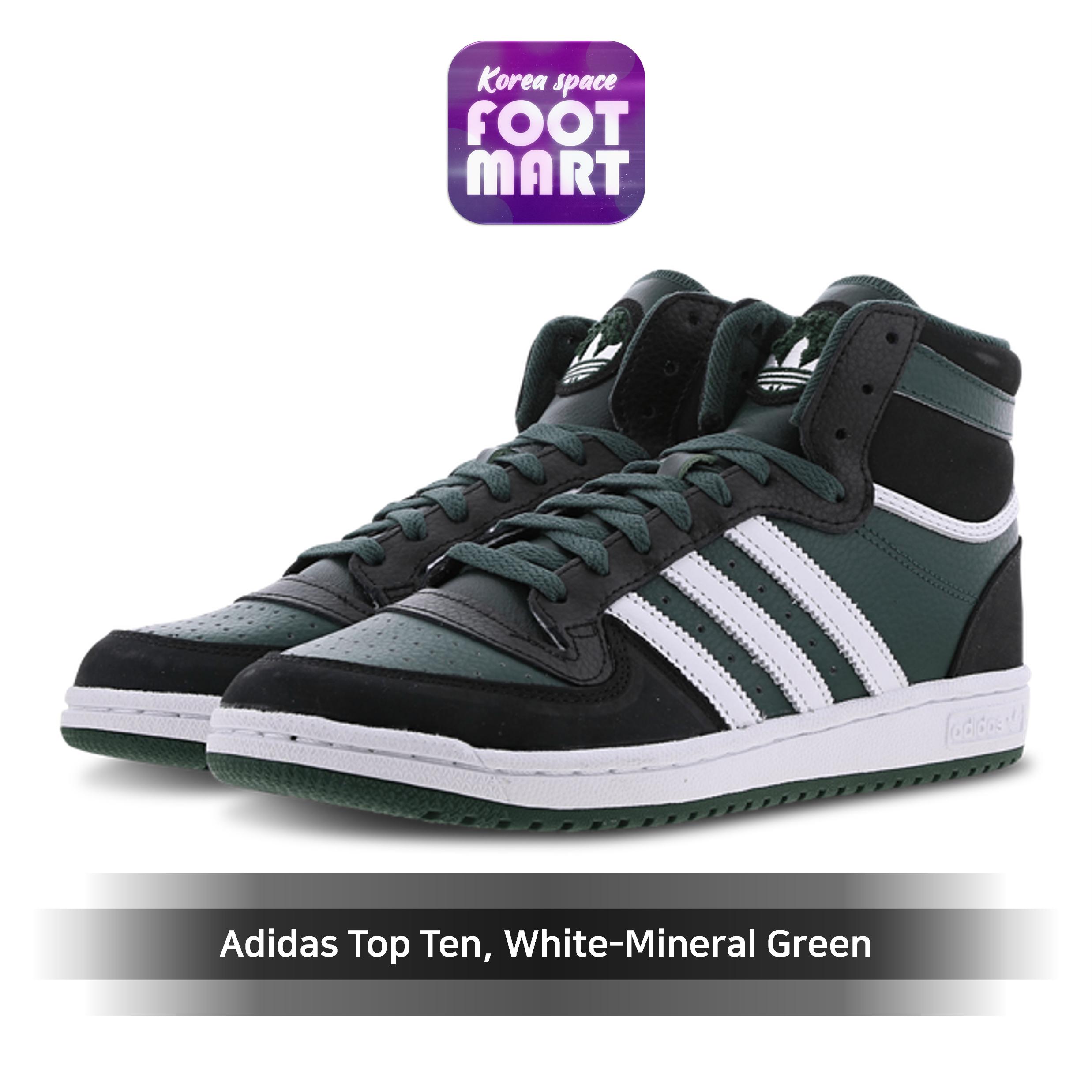

[Adidas] Adidas Top Ten, Core Black-Footwear White-Mineral Green