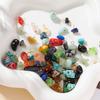 5Pcs Irregular Natural Stone Bead Pendant Multicolor 3-20mm Broken Stone Pendant Nine Needle Pin for Necklace DIY Jewelry Making