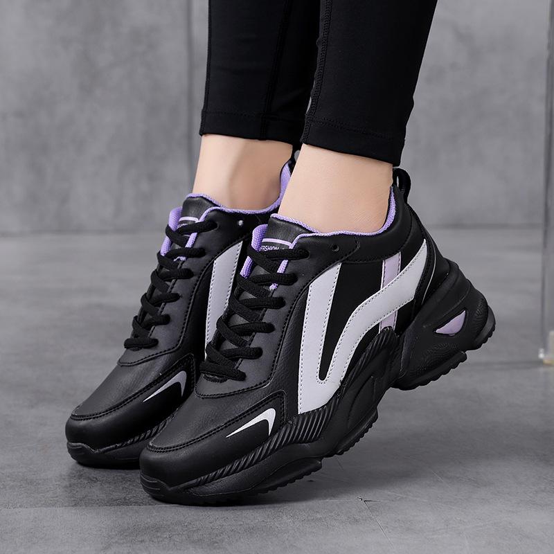 Women's Plus Size Dad Sneakers: Trendy, Height-Boosting, Thick-Soled Sports Shoes (Size 42)
