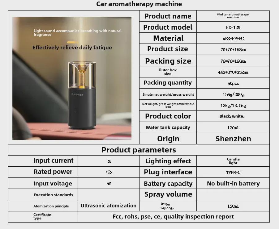 Retro Stimmungslicht Auto Aromatherapie Luftbefeuchter mit Ätherischen Ölen