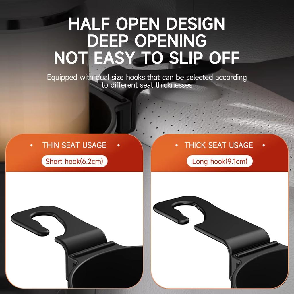 Multifunctional Car Conditioning Vent Headrest Cup Holder Drink Bottle Hanging Mount Organizer Auto Hook Storage Phone Holder